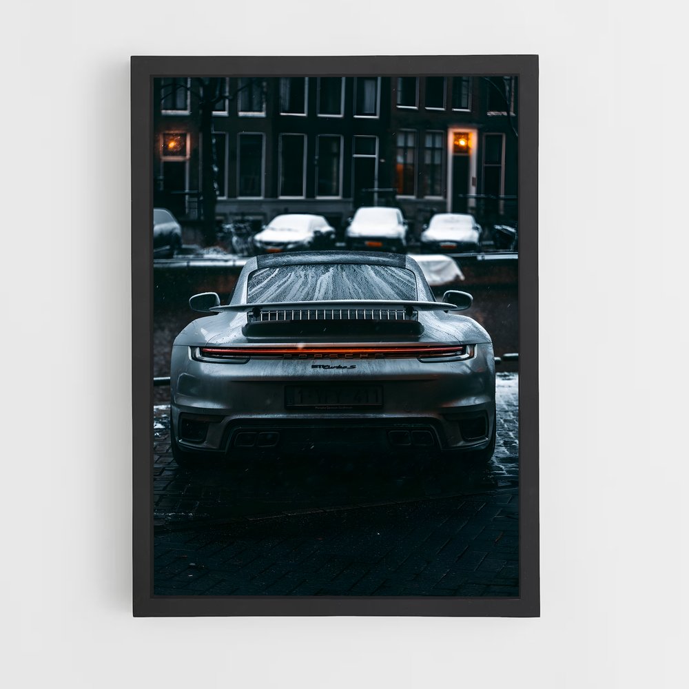 Poster Turbo Glacial – affiche Porsche (vue 2)
